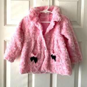 Pastel pink half quarter sleeve coat